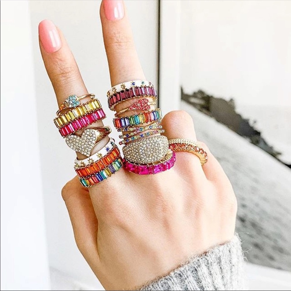 🆕 Twilight 925 Gold Plated Stacking Ring - Picture 3 of 6